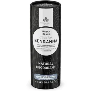 BEN&ANNA Papertube Urban Black Vegan deodorant and certified natural cosmetics in paper packaging - Peta Vegan Award winner - Made in Germany