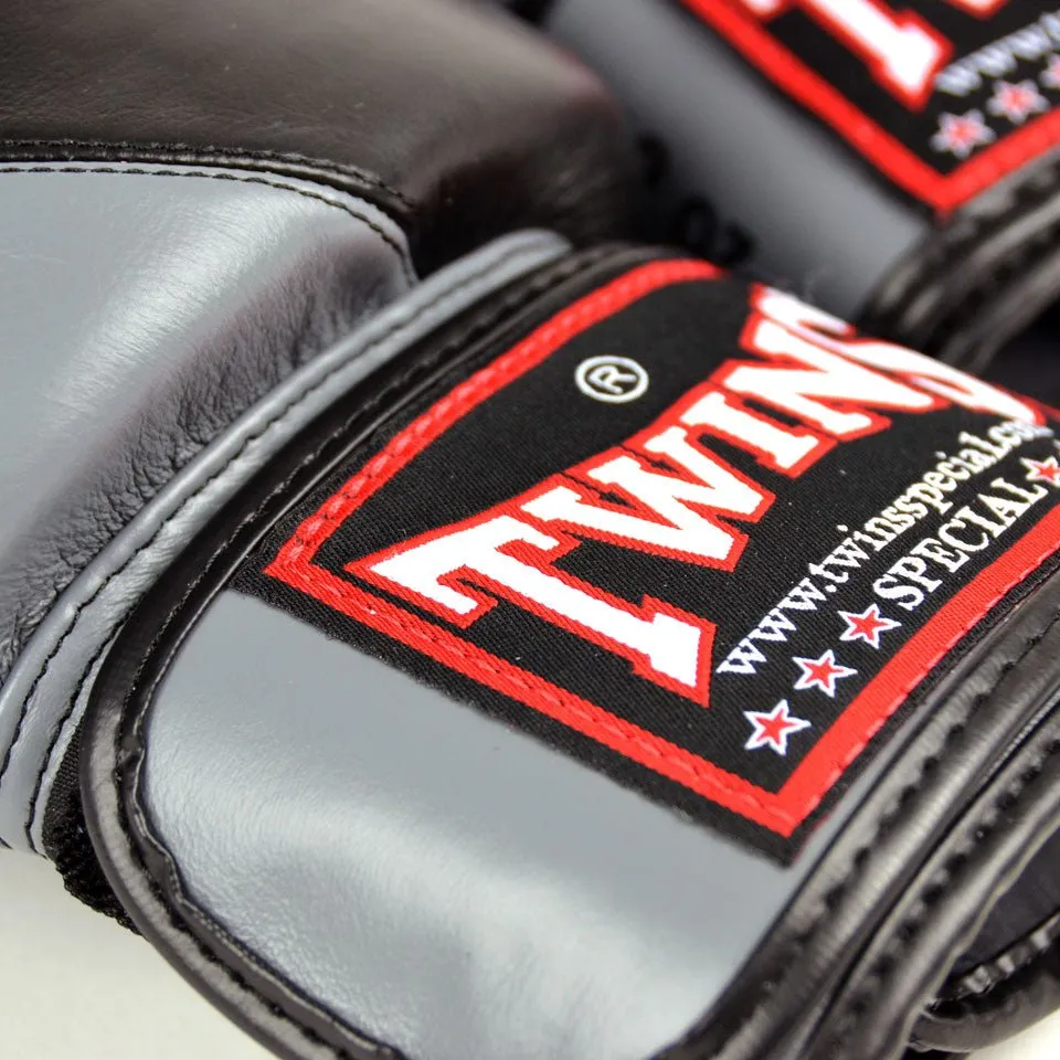 BGVL8 Twins Black-Grey 2-Tone Boxing GLoves