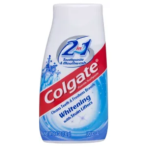 Colgate 2-in-1 Whitening Toothpaste Gel & Mouthwash 4.6 oz