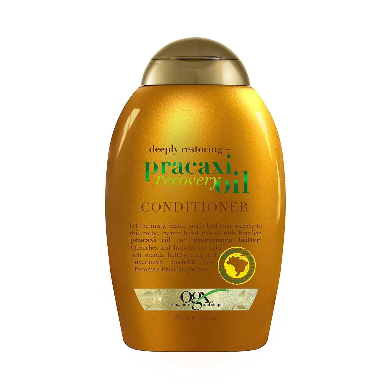 OGX Deeply Restoring   Pracaxi Recovery Oil Conditioner for Color-Treated Hair, 13 fl. oz